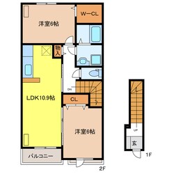 ヴィラパーチェⅠの物件間取画像